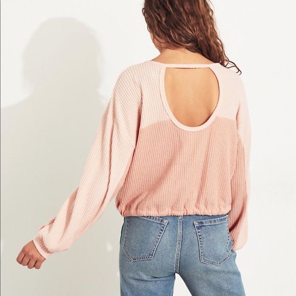 Hollister Open back waffle t-shirt Size M - Picture 3 of 4